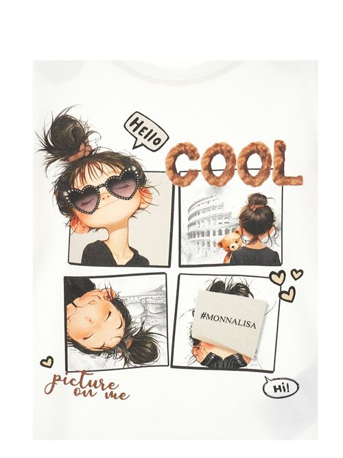 T-shirt, bambina, logata. MONNALISA | 11F613 62020001